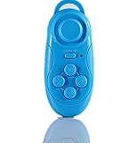 Gloriest Mini Multifunction Portable Wireless Gamepad Remote Controller,Bluetooth V3.0, IOS VR Headset Google Cardboard Ebook Powerpoint Android TV (Blue)