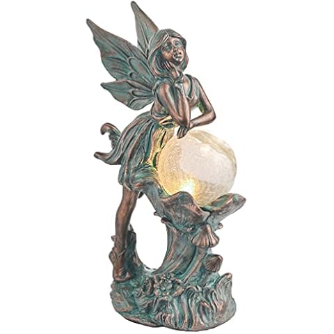 Estatua de Hada de Jardín con Luces Solares Cover