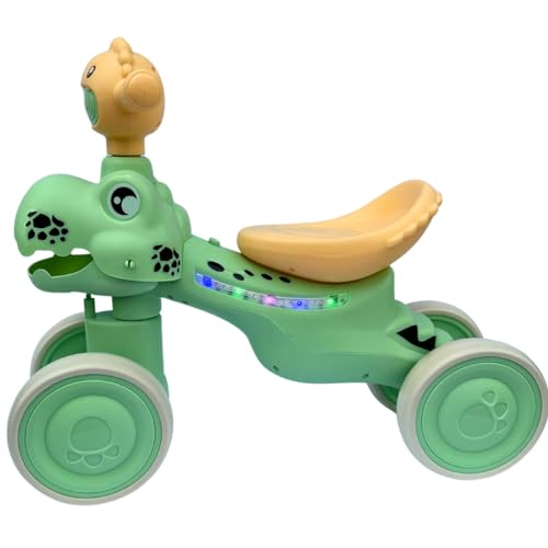 Bicicleta De Equilibrio Infantil Bebe Kidino Motoca Infantil Dino Verde Triciclo Bebe Leve e Durável
