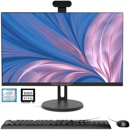 NEXSMART All-in-One Computer 27 Inch Full HD [Upgradable Windows 11 ...