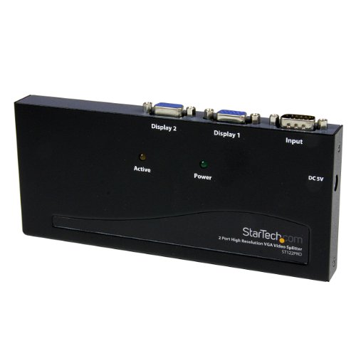 Great Features Of StarTech 2 Port High Resolution Vga Video Splitter - 350 Mhz