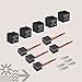 True MODS 5 Pack Bosch Style 5-Pin 12V Relay Kit [60/80 Amp Heavy Duty] [Interlocking Harness Socket Holder] [12 AWG Hot Wires] [SPDT] 12 Volt Automotive Relays for Auto Fan Cars
