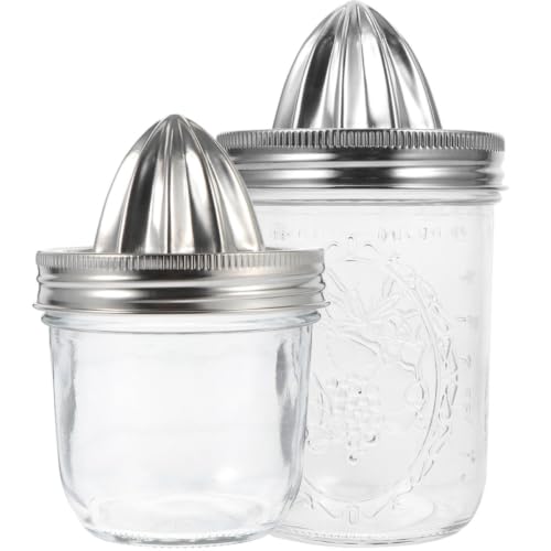 Exprimidor manual de acero inoxidable de 2 piezas para Mason Jars: durabilidad en casa 2