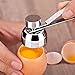 Egg Cracker Tool for Raw Eggs - Stainless Steel Egg Shell Opener Tool with Ergonomic Design, Adjustable Effort, Durable Build - Easy-to-Use, Suited for Preparing Custards and Cakes
