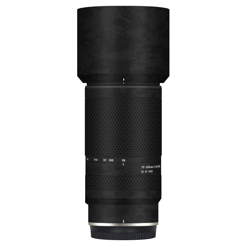 Autocollant Tamron 70-300mm Nikon F4.5-6.3 protection objectif noir