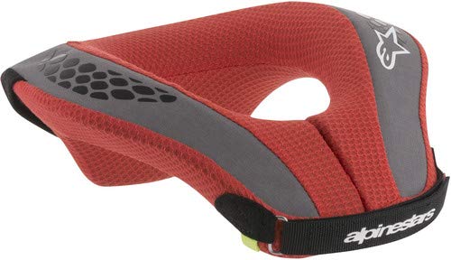 Alpinestars Black/Red Sequence Youth Neck Support Brace Size Small/Medium with Double Density Core