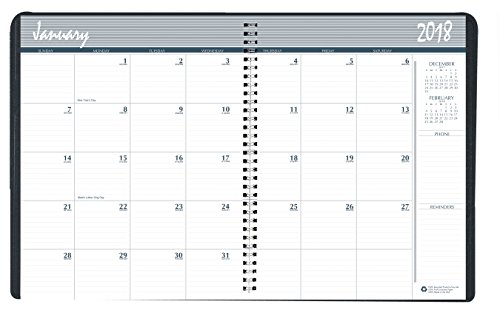 House of Doolittle 2018-2019 2-Year Monthly Expense Planner, 6.88 x 8.75 Inches, January - December, Black (HOD268002-18)