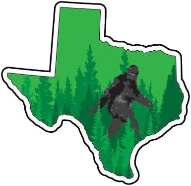 MAGNET Texas State Bigfoot Big Foot Sasquatch Yeti Tx - Refrigerador magnético de vinilo para automóvil, se adhiere a cualquier superficie de metal