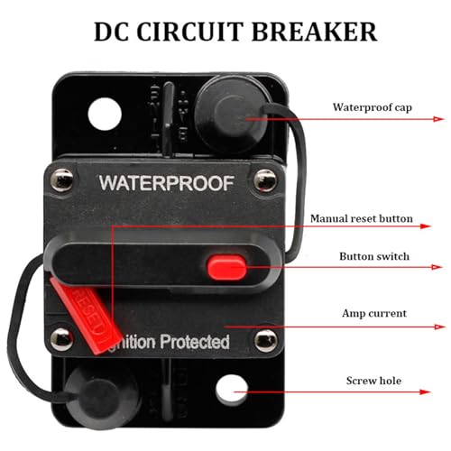 Interruptores de disyuntor para evitar sobrecargas de corriente en audio e inversores 7