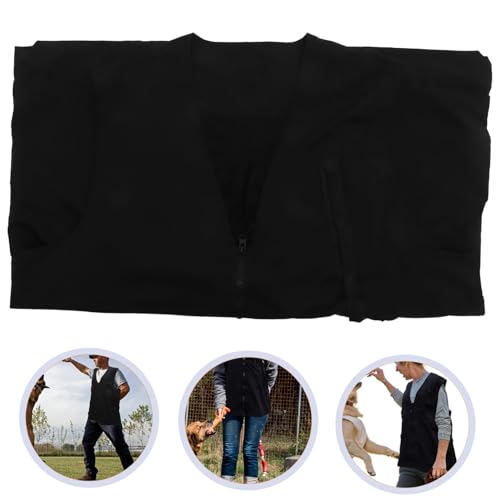 MERRYHAPY Hundetrainer Weste aus Atmungsaktivem Polyestergewebe mit Multifunktionalen Taschen für Outdoor Hundetraining Leichte Trainerkleidung für Hundebesitzer