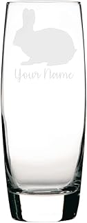 Personalised Bunny Rabbit Engraved Hi-Ball Glass, Bunny Rabbit Gift, Bunny Rabbit Glass, Gift for Women, Gift for Men