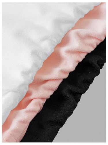 Image of SOLY HUX Girl's Tank Tops 3 Packs Cute Ruched Spaghetti Strap Camisole Slim Fit Undershirts