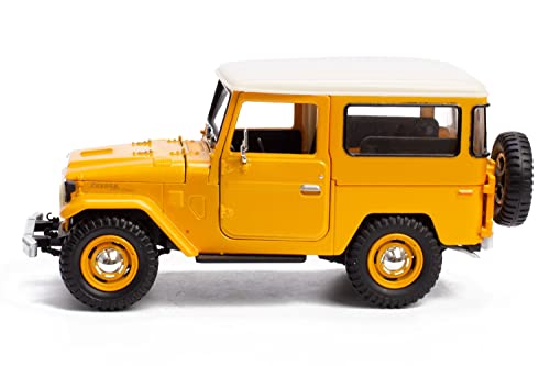 Motormax Toyota Land Cruiser FJ40 1:24 Amarillo miniatura 2