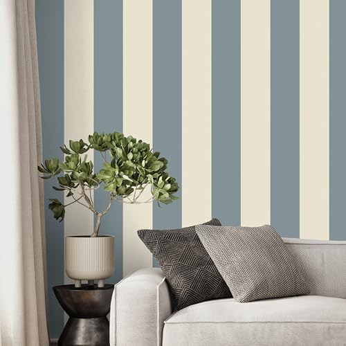 Fine Decor FD43684 rayas de alta gama en color azul para revestimientos de pared premium 6