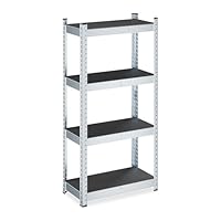 Relaxdays stellingkast, HxBxD: ca. 180x70x45 cm, tot 500 kg, staal