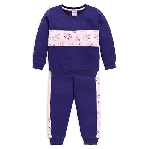 Image of LuvLap Baby Girls Full Sleeve Sweatshirt & Pyjama Set