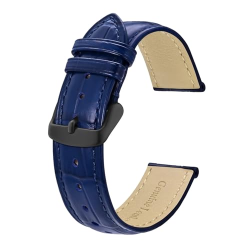 Bracelet montre cuir vachette gaufré idéal pour rehausser votre tenue de bureau