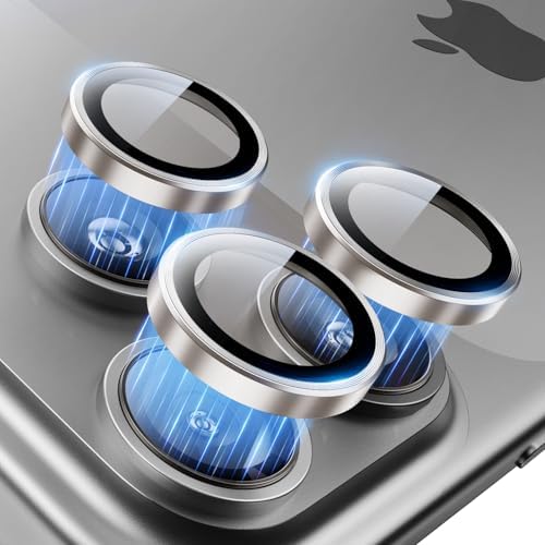 Hoerrye for iPhone 17 Pro Max/17 Pro Camera Lens Protector - [Top 9H+ Tempered Glass - 12FT Military Grade] HD Invisible Fit Camera Screen Protector Cover Accessories Case Friendly,Gray