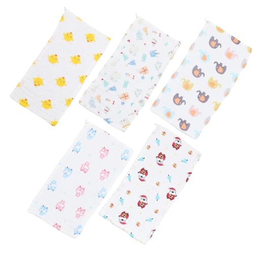 GLSTOY 5piezas Toalla Facial De Algodón Suave Unidades Portátiles Para Cocina Baño y Oficina