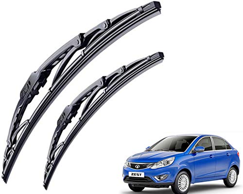 Image of WolkomHome High Performance OE Car Wiper Blade Replacement set of 2 Pc Right 23 inch Left 12 inch for Tata Zest