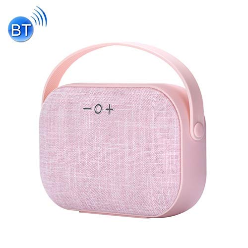 (#10) Tragbar Stereo Music Drahtlos Bluetooth-Lautsprecher, Einbau-Kühlschrank Mic, Bluetooth Fern: 10m (Pink)
