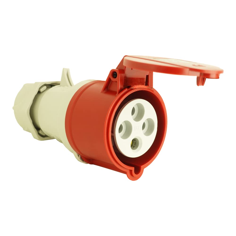 CEE Steckdose Kupplung Kupplungssteckdose 4P 16A IP44 400V