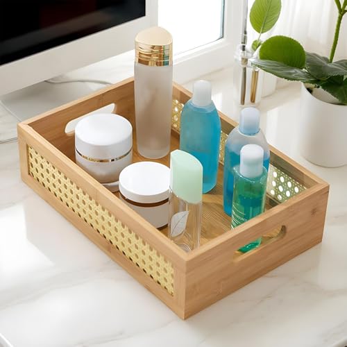 Boîte de rangement en rotin pour éliminer le désordre du salon