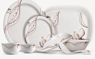 MILTON Crystal Round Dinner Set - 31 Pieces