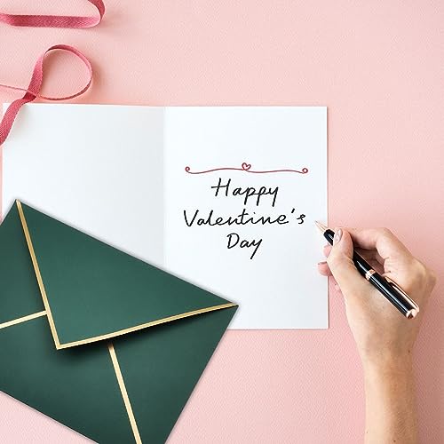 50 Pack 4x6 Green Envelopes - Self Seal, A6 Size - Perfect for Invitations, Weddings, Photos, Postcards, Greeting Cards & Mailing - Thumbnail 5