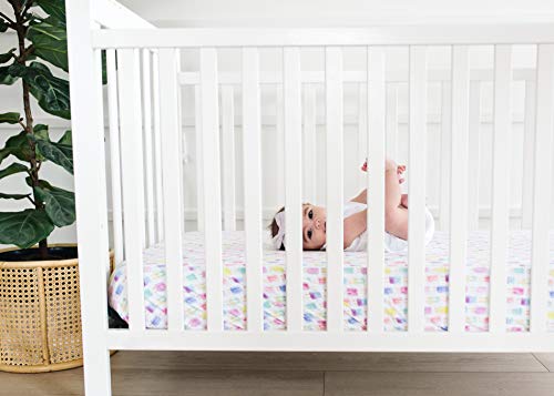 Image of Premium Fitted Knit Crib Sheet /Toddler Sheet Summer by Copper Pearl