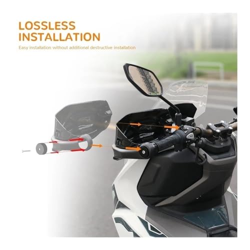 Protège-mains moto ADV 150 avec extensions déflectrices de vent - 5