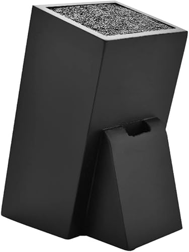 Kichvoe Bloque de cuchillos de cocina de madera soporte de cortadores de madera, organizador de bloque de carnicero, soporte de almacenamiento de