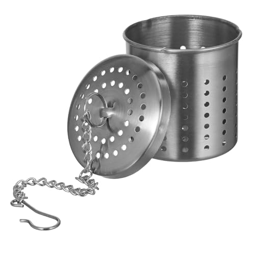 PRETYZOOM Panier à Thé en Acier Inoxydable 304 Petit Perforé Filtre à Épices Multifonctionnel pour Infusion Passoire à Assaisonnement Pratique Accessoire la Cuisine pour Thé Soupe et