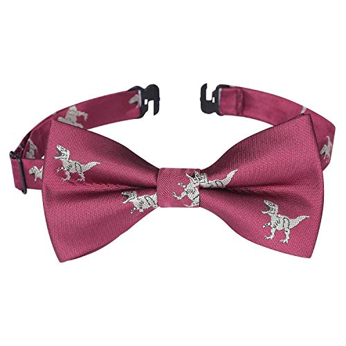 Image of HISDERN Bow Ties for Boys Pre Tied Toddler Bow Tie Adjustable Kids Bowties Clip On Fun Patterned Bowties for Wedding Party