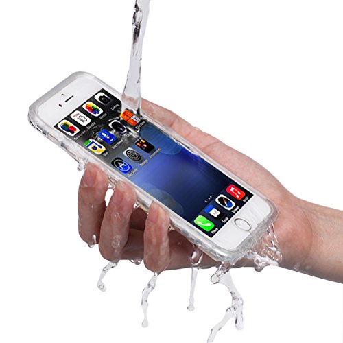 Cos2be Multi-Protection Transparent Phone Case Shockproof Dustproof Touched ID Fingerprint Full Sealed Protection Cover for Apple iPhone (Clear, 4.7