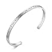 SOLOCUTE Inspirational Bangle Bracelet Engraved "She is a Dreamer a Doer a Thinker she sees Possibility everywhere" Motto Jewelry Cuff, Perfect Gift for Birthday, Anniversary Day