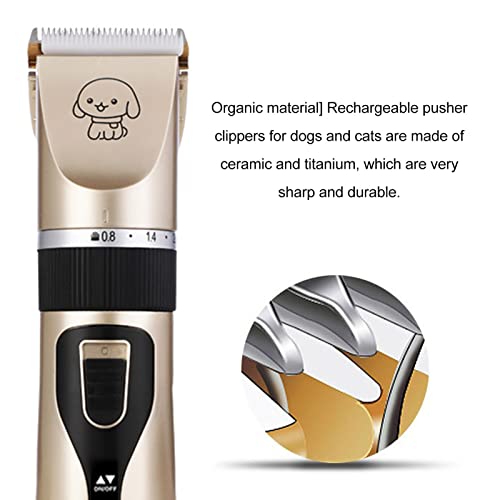 Zerodis Dog Supplies Dog Cleaning Grooming Supplies, Professional Low Noise Usb Rechargeable Electric Cat Grooming Kit For Matted Long Hair Pet Grooming Clippers For Matted Long Hair #TOP4