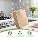 Brothersbox Small Brown Paper Bags with Handles 100PCS, 5.25 * 3.25 * 8 Inch Kraft Gift Bags Bulk for Craft Shopping Business Party Favor Retail Birthday Grocery