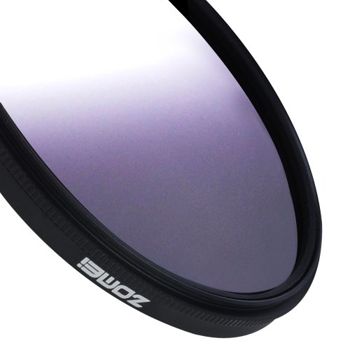 ZOMEI 55mm Ultra Slim Graduated Gradual Neutral Density Gray Color Lens Filter #1