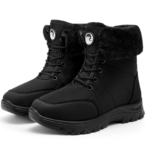 Finding the Best Boots for Skiing: A Guide 12 Alicegana Womens Snow Boots for Winter: Warm Fur Lined Anti Slip Waterproof Mid Calf Comfortable Lace Up Winter Shoes Outdoor Walking