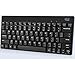 Adesso WKB-1100CB Natural Ergonomic Wireless Spill Resistant Mini Keyboard & Mouse Combo,Black