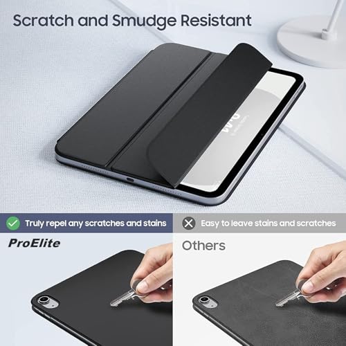 Image of ProElite Case Cover for Apple iPad (A16) 11th /10th Gen (2025 /2022) Cover, Smart Magnetic Case Cover for Apple iPad 11th /10th Generation 2025 /2022, Black