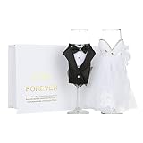 Bride and Groom Champagne Flutes Wedding Toasting Glasses Bridal Shower Gifts Wedding Gifts Couples