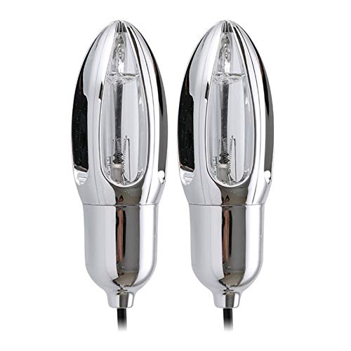 LTL Multiusos Zapatos Secador, Portátil Secador, Desodorante Deshumidificación Eliminar El Mal Olor Y UV Desinfectar Esterilización, para Zapatos, Guantes, Calcetines,Plata