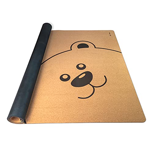 Secoroco Spielmatte aus Kork. Schadstofffreie Krabbelmatte für Babys und Kinder. Teddy 160x110 cm