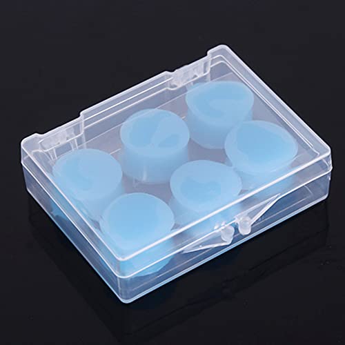 Envase-de-6-capsulas-Tapones-oidos-silicona-Earplugs-for-sleeping-Tapones-contra-ronquidosReutilizables-y-aptos-para-diversos-entornos-ruidosos-y-entornos-acuaticosAzul