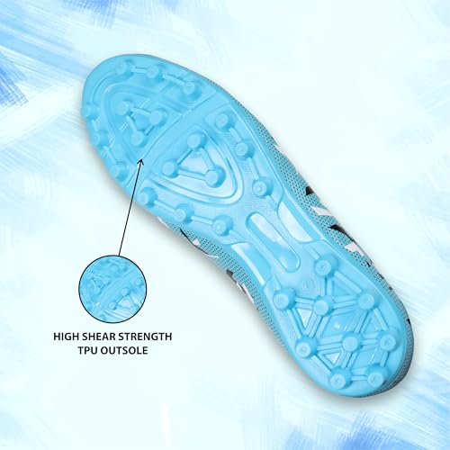 Image of Nivia Encounter Mg 2.0 Football Stud for Men, Synthetic Leather Upper, Lightweight Insole,High-Shear Strength TPU Outsole, Ideal for Hard & Grassy Surfaces