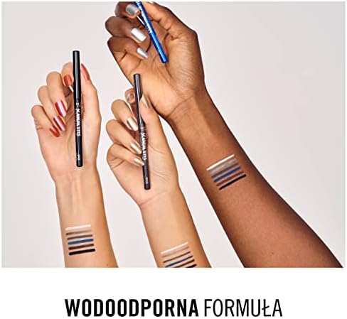 Rimmel Scandaleyes Exaggerate wodoodporna, miękka kredka do oczu, intensywny kolor, długotrwała, trwałość do 24 godzin 001 Intense Black
