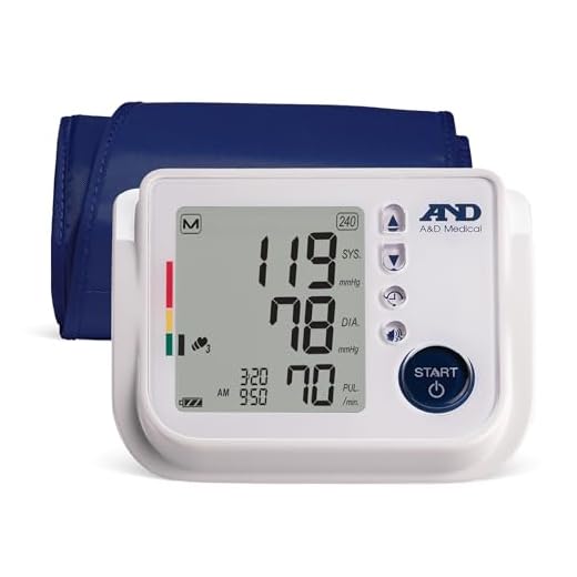 A&D Medical Talking Blood Pressure Machine UA-1030T with Medium Blood Pressure Cuff (23-37 cm / 9.0-14.6” Range) TriCheck Mode & Body Movement Sensor