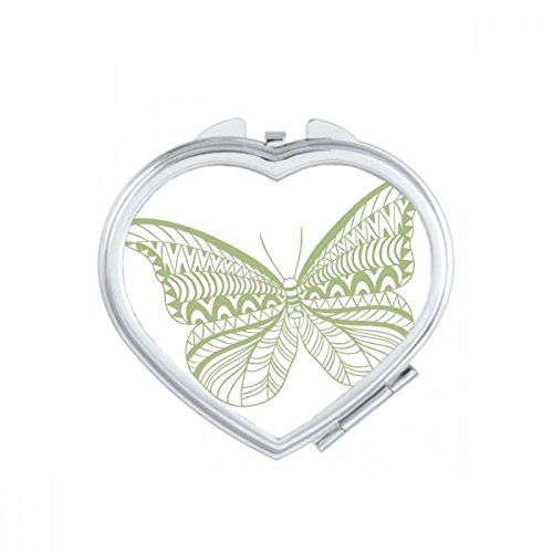 Miroir de poche portable miroir de maquillage compact motif papillon mignon petit cadeau